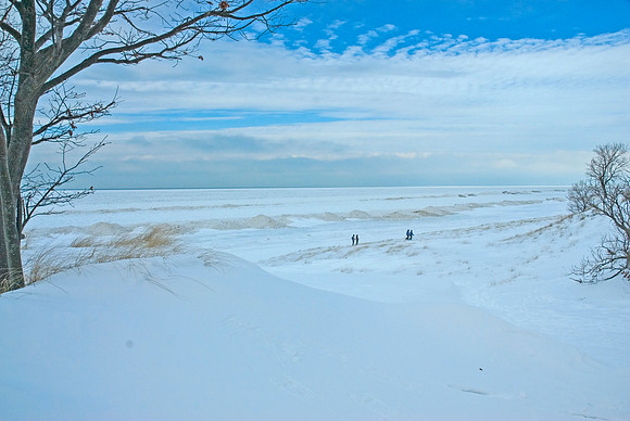 Lake Michigan Winter Shore