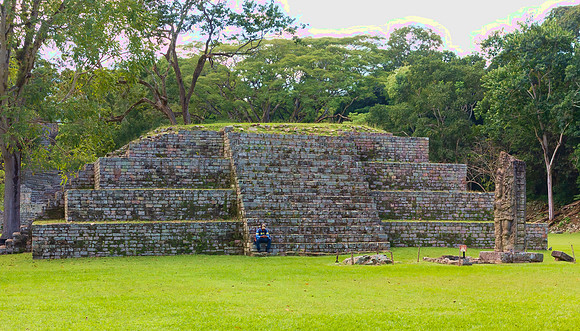 Radial Pyramid Standing at the South Entrance to the Great Plaza