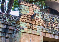 Ball court scarlet macaw temple