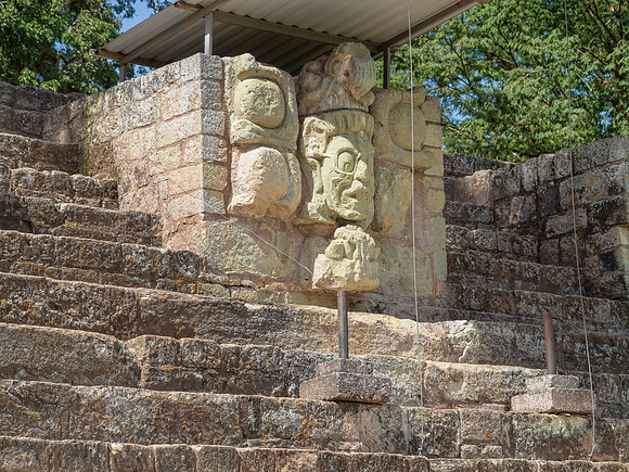 Sun God, west stairway of the East Court.